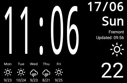 Nightstand Clock + Weather