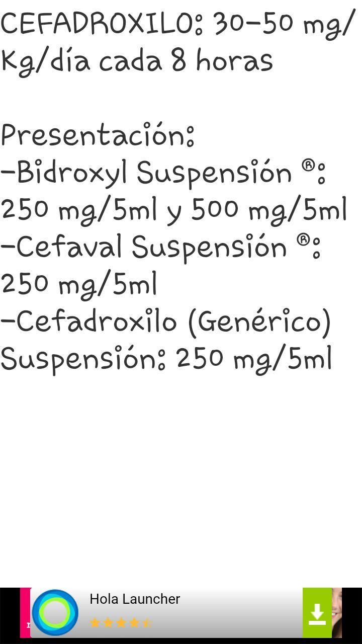 Dosis Pediatricas
