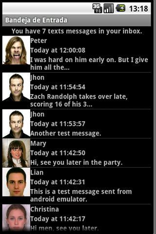 Traditional SMS View