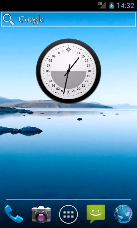 24h Analog Clock Widget