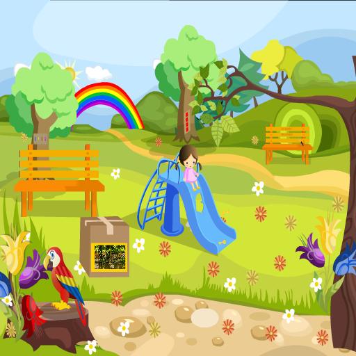 Small Girl Slide Escape