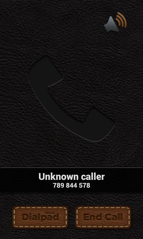 Leather Theme - BIG! caller ID
