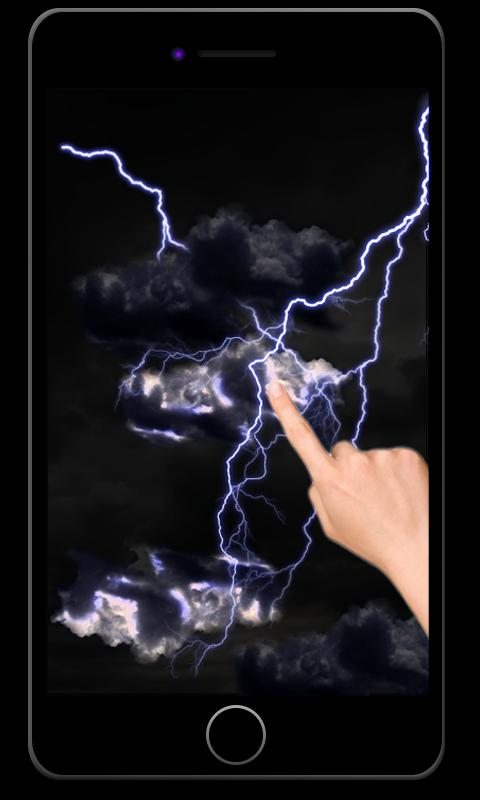Electric touch storm wallpaper