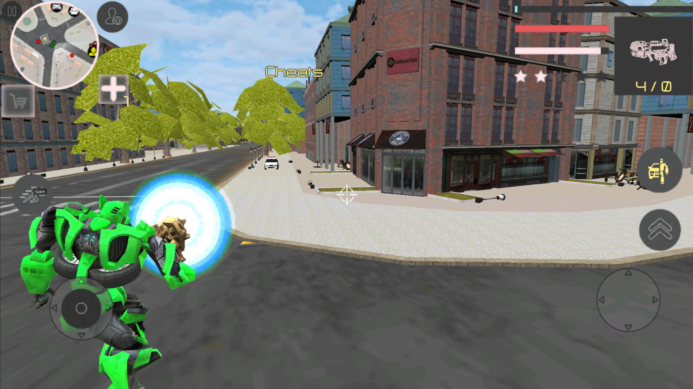 Robot War Car Transform: Crime City Robot Games