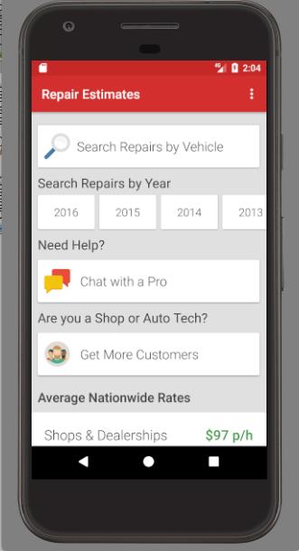 Car Repair Labor Estimates