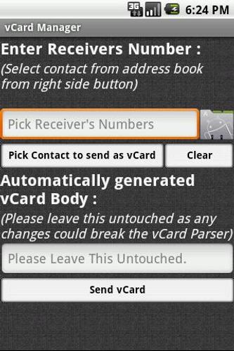 vCard Manager Lite