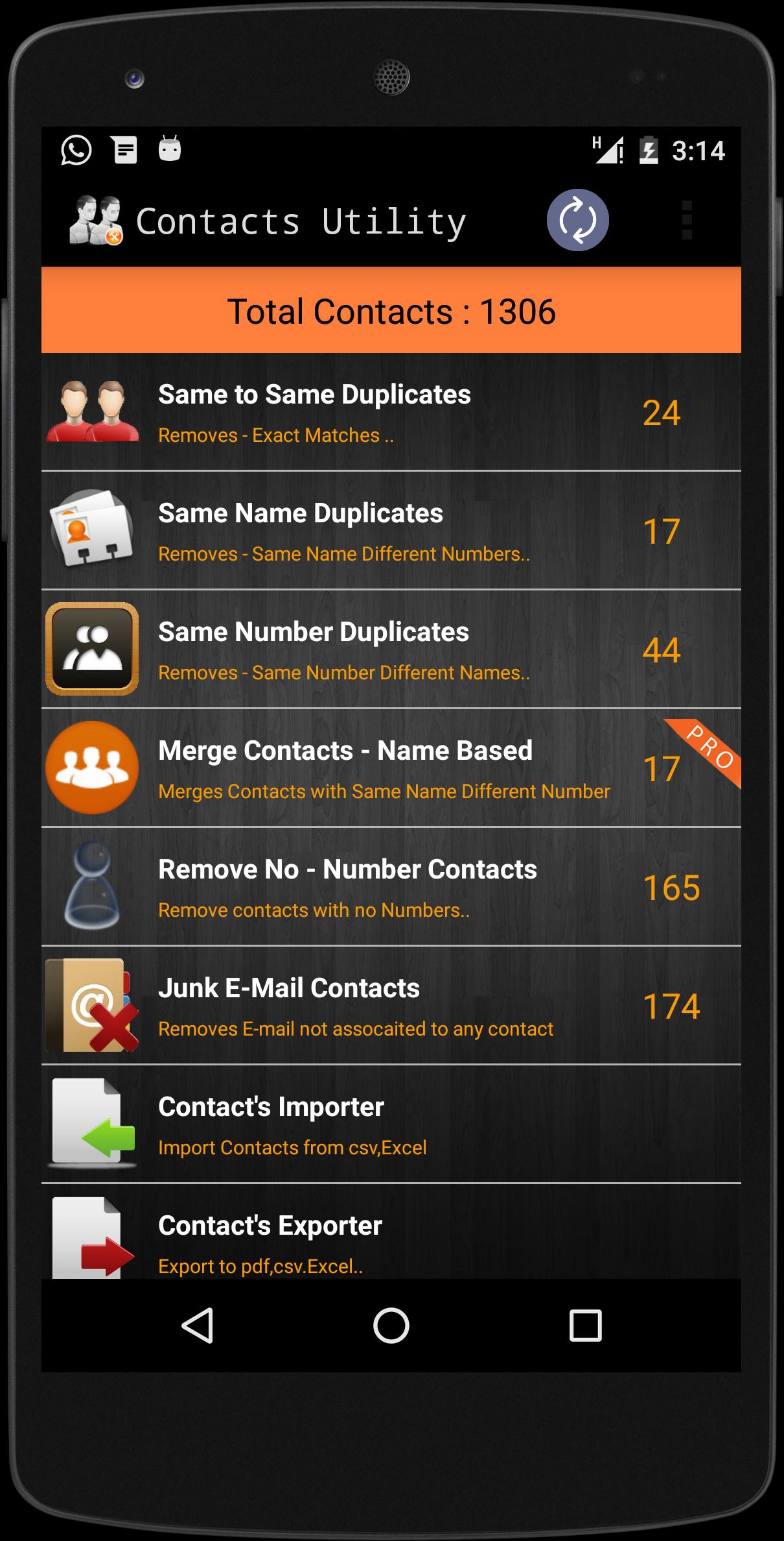 Duplicate Contacts & Utilities