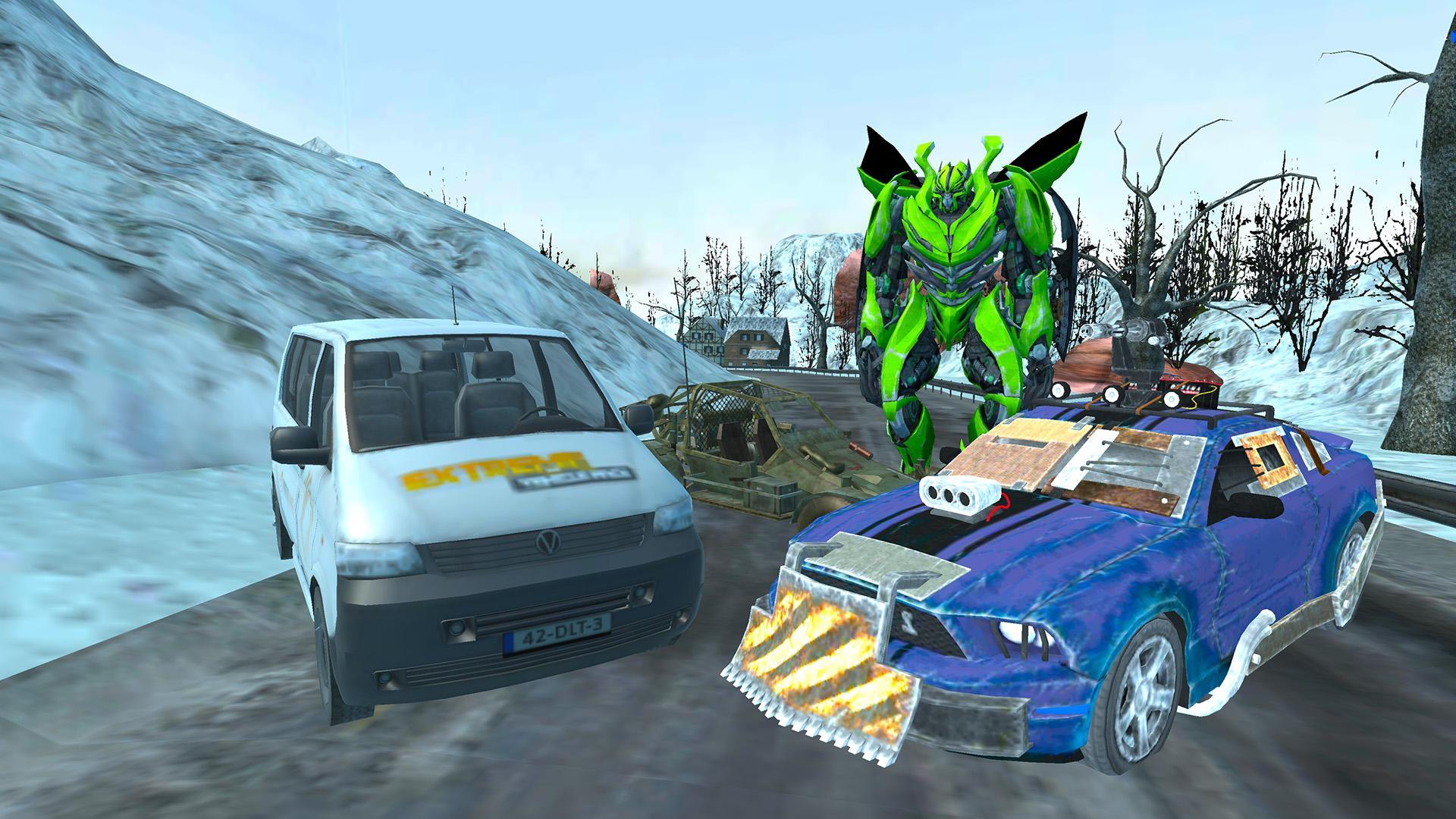 Flying Car Robot Wars:Car Transformation Game 2018