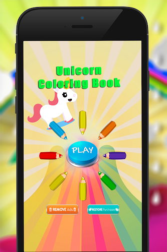 Unicorn Horse Coloring Book