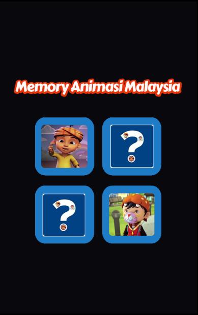 Memory Game Animasi Malaysia
