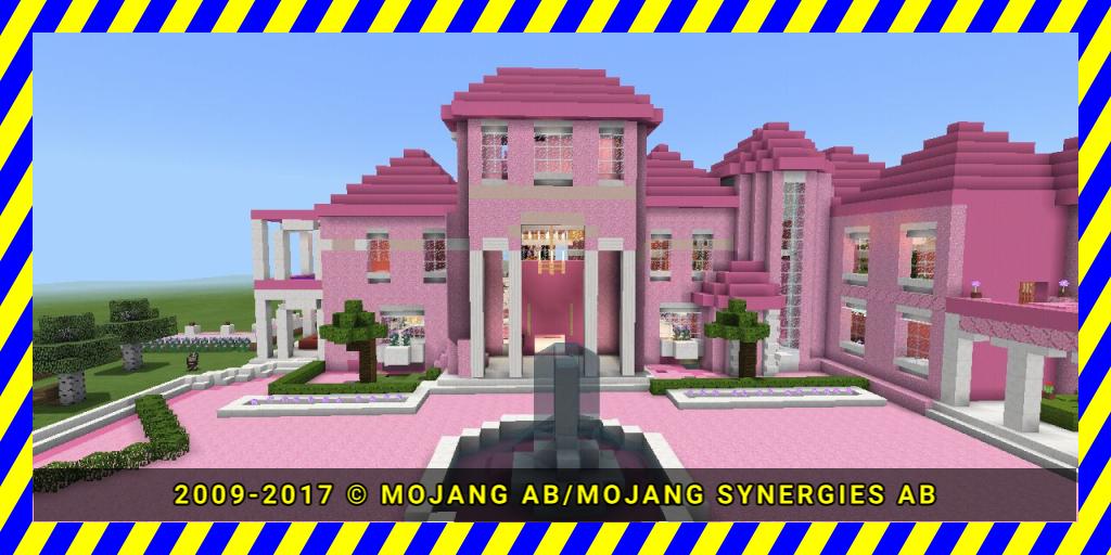 Super Pink house map for MCPE
